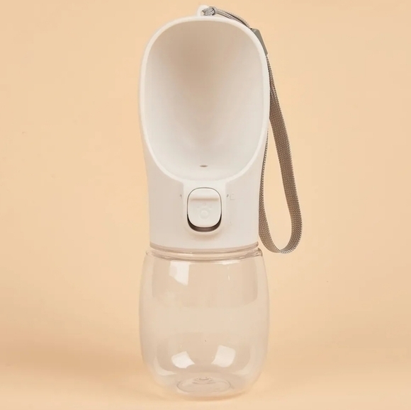 Portable Dog Water Bottle Cream Color 350 ML - Picture 3 of 15